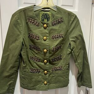 Alessandra Chamonix Green Military Style Jacket